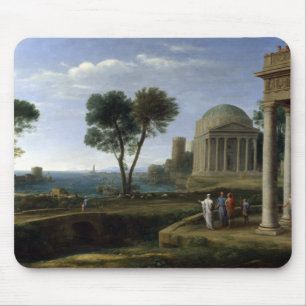 Claude Lorrain Landschaft mit Aeneas in Delos Mousepad