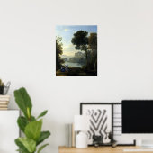 Claude Lorrain Landschaft mit Hagar und Angel Poster (Heimbüro)