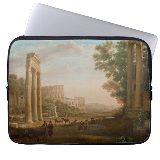 Claude Lorrain - Ruinen des römischen Forums Laptopschutzhülle (Vorderseite)