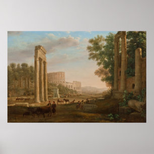 Claude Lorrain - Ruinen des römischen Forums Poster