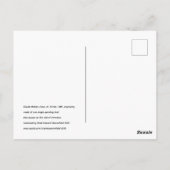 Claude Mellan’s Face of Christ 1649 engraving Postkarte (Rückseite)