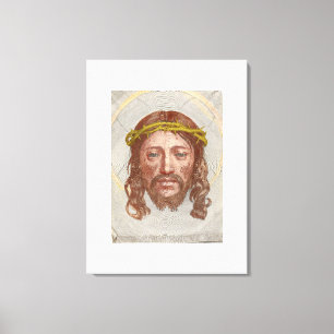 Claude Mellans Gesicht Christi 1649 Kupferstich Leinwanddruck