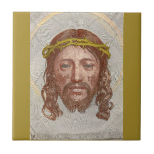 Claude Mellans Gesicht Christi 1649 Stich Fliese