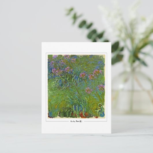 Claude Monet #158 - Fine Art Postkarte (Stehend Vorderseite)