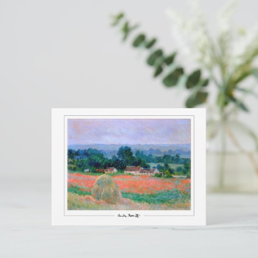 Claude Monet #160-2 - Fine Art Postkarte (Stehend Vorderseite)