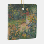 Claude Monet 1895 Vintag im Garten Keramikornament (Rechts)