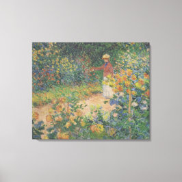 Claude Monet 1895 Vintag im Garten Leinwanddruck