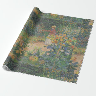 Claude Monet 1895 Vintage Im Garten Geschenkpapier