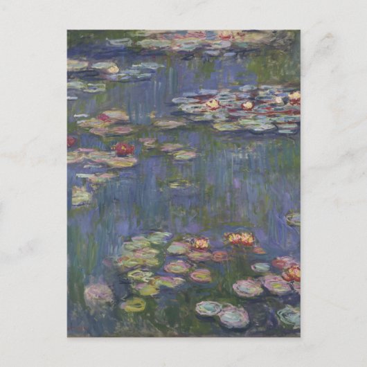 Claude Monet 1916 Vintag Water Lilies Postkarte (Vorderseite)