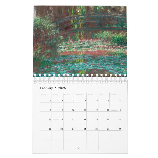CLAUDE MONET 2020 FINE ART CALENDAR KALENDER (Feb 2026)