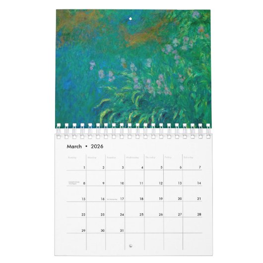 CLAUDE MONET 2020 FINE ART CALENDAR KALENDER (Mär 2026)