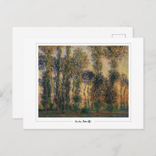 Claude Monet #355-2 - Fine Art Postkarte (Vorne/Hinten)