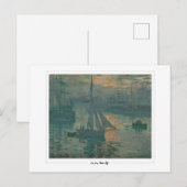 Claude Monet #36-2 - Fine Art Postkarte (Vorne/Hinten)