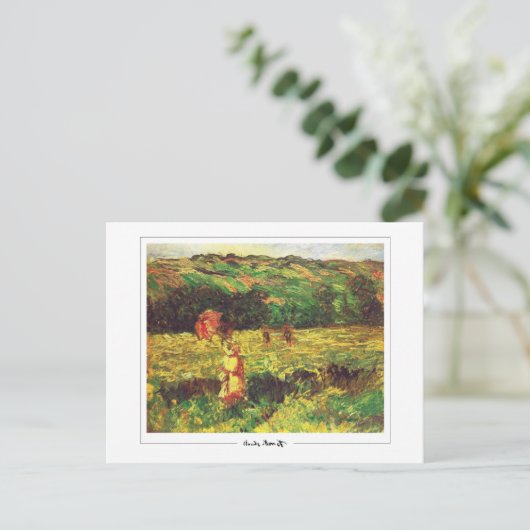 Claude Monet #377-2 - Fine Art Postkarte (Stehend Vorderseite)