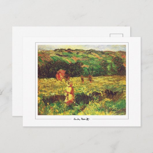 Claude Monet #377-2 - Fine Art Postkarte (Vorne/Hinten)