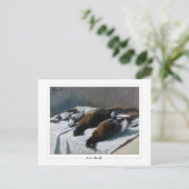 Claude Monet #44-2 - Fine Art Postkarte (Stehend Vorderseite)