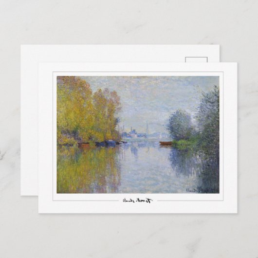 Claude Monet #457-2 - Fine Art Postkarte (Vorne/Hinten)