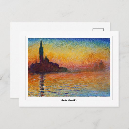 Claude Monet #658-2 - Fine Art Postkarte (Vorne/Hinten)