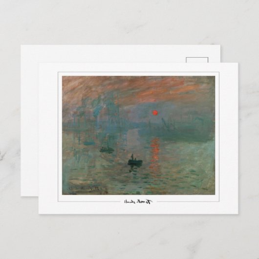 Claude Monet #668 - Fine Art Postkarte (Vorne/Hinten)