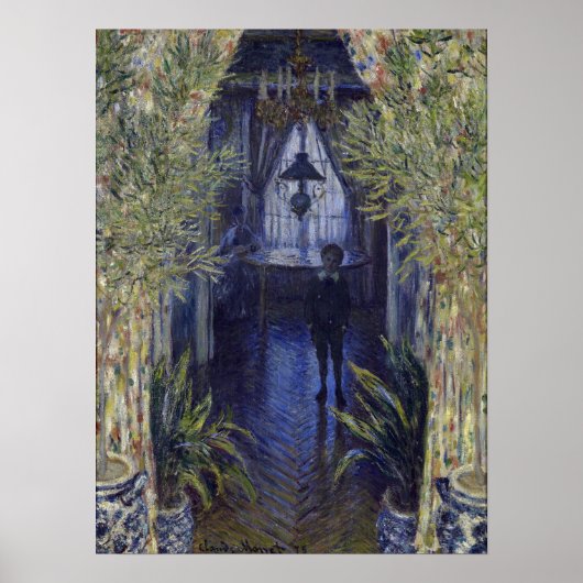 Claude Monet A Corner der Wohnung Poster (Vorne)