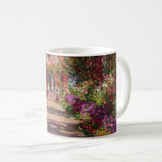 Claude Monet | A Pathway in Monet's Garden Kaffeetasse (VorderseiteRechts)