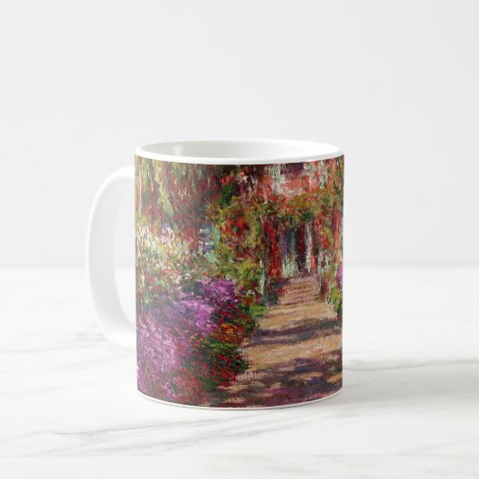 Claude Monet | A Pathway in Monet's Garden Kaffeetasse (Vorderseite Links)
