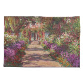 Claude Monet | A Pathway in Monet's Garden Kissenbezug (Rückseite)