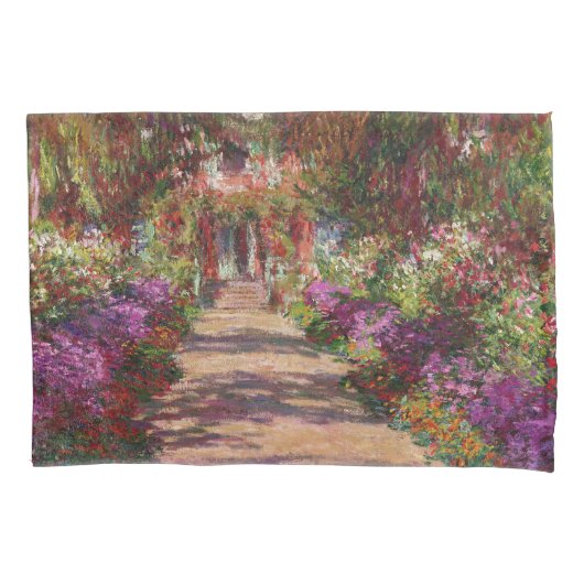 Claude Monet | A Pathway in Monet's Garden Kissenbezug (Vorderseite)
