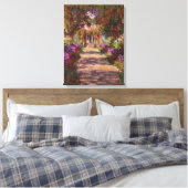 Claude Monet | A Pathway in Monet's Garden Leinwanddruck (Insitu (Schlafzimmer))