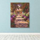 Claude Monet | A Pathway in Monet's Garden Leinwanddruck (Insitu (Holzboden))