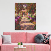 Claude Monet | A Pathway in Monet's Garden Leinwanddruck (Insitu (Wohnzimmer))