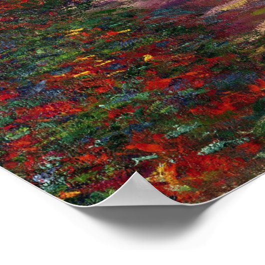 Claude Monet | A Pathway in Monet's Garden Poster (Ecke)