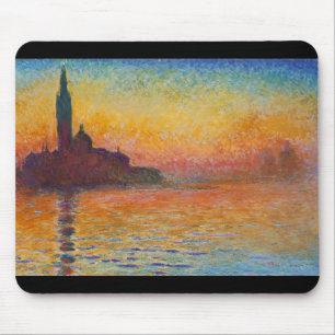 Claude Monet, Abendmahl in Venedig Mousepad