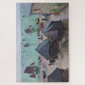 Claude Monet Abfahrt der Boote Étretat Puzzle (Vertikal)