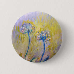 Claude Monet - Agapanthus Button