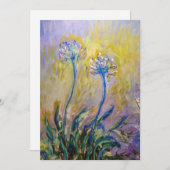 Claude Monet - Agapanthus Einladung (Vorne/Hinten)
