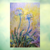 Claude Monet - Agapanthus Fensteraufkleber (Blatt 3)