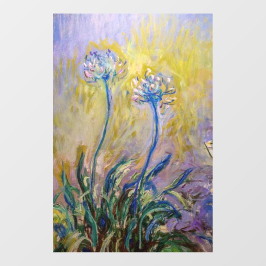 Claude Monet - Agapanthus Fensteraufkleber (Blatt)