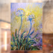 Claude Monet - Agapanthus Fensteraufkleber (Blatt 2)