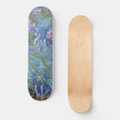 Claude Monet Agapanthus Fine Art Floral GalleryHD Skateboard (Vorderseite)