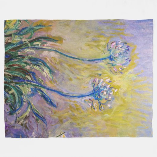 Claude Monet - Agapanthus Fleecedecke (Vorderseite (Horizontal))