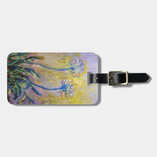 Claude Monet - Agapanthus Gepäckanhänger (Vorderseite horizontal)