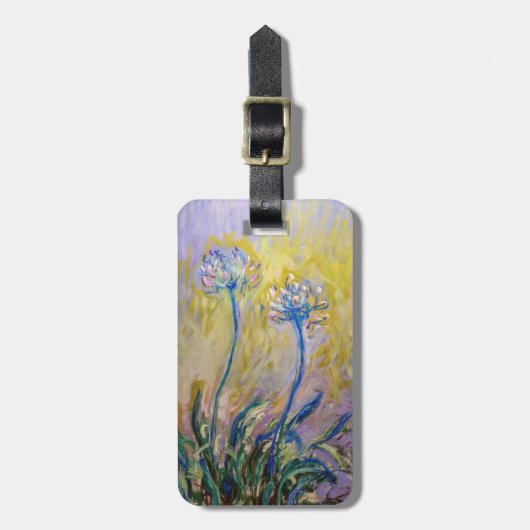 Claude Monet - Agapanthus Gepäckanhänger (Vorderseite vertikal)