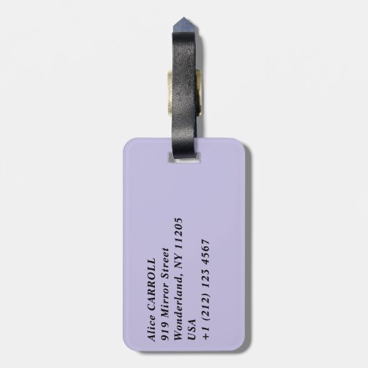 Claude Monet - Agapanthus Gepäckanhänger (Rückseite vertikal)