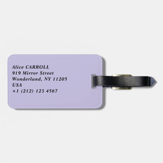 Claude Monet - Agapanthus Gepäckanhänger (Rückseite horizontal)