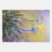 Claude Monet - Agapanthus Geschenkpapier Set (Vorderseite 2)