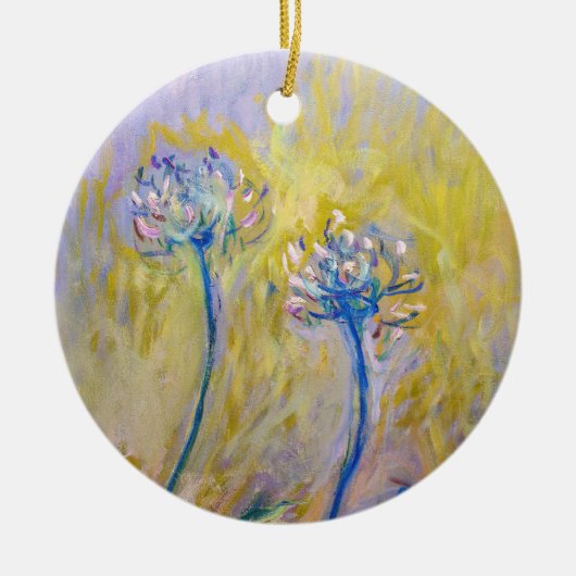 Claude Monet - Agapanthus Keramik Ornament (Vorne)