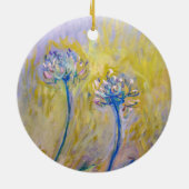 Claude Monet - Agapanthus Keramik Ornament (Hinten)