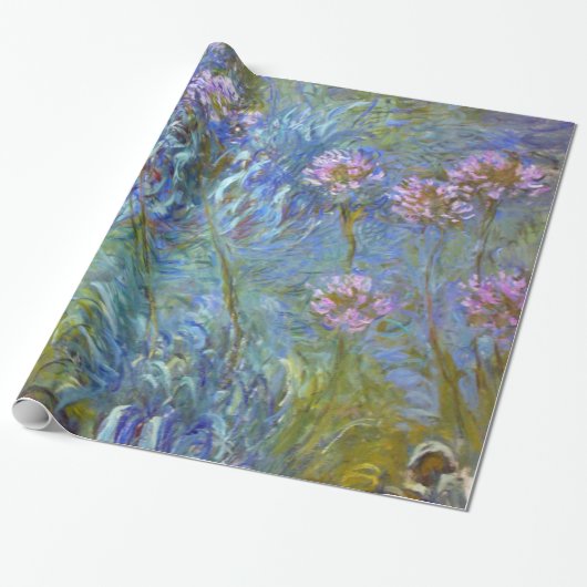 Claude Monet Agapanthus Kunstgalerie Al Porto Geschenkpapier (Ungerollt)