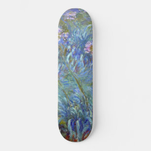 Claude Monet Agapanthus Kunstgalerie Al Porto Skateboard